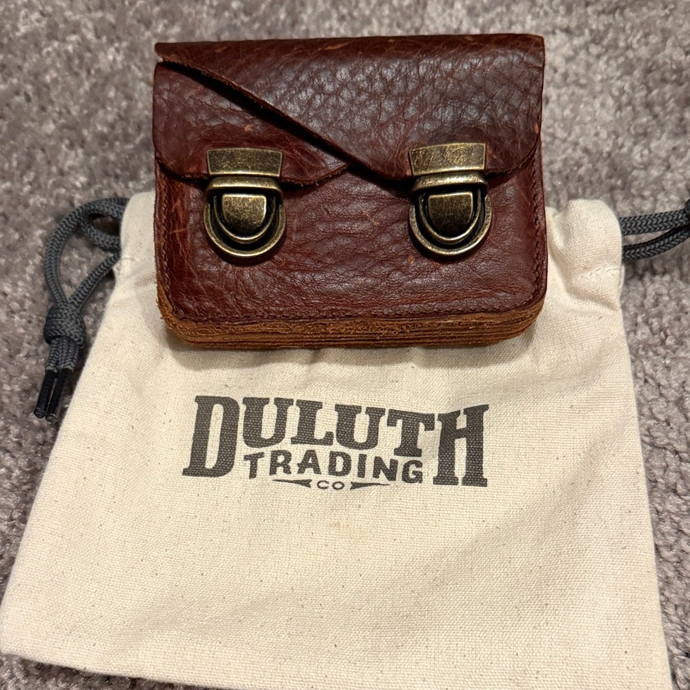 Duluth Trading Co Dark Brown Leather Wallet